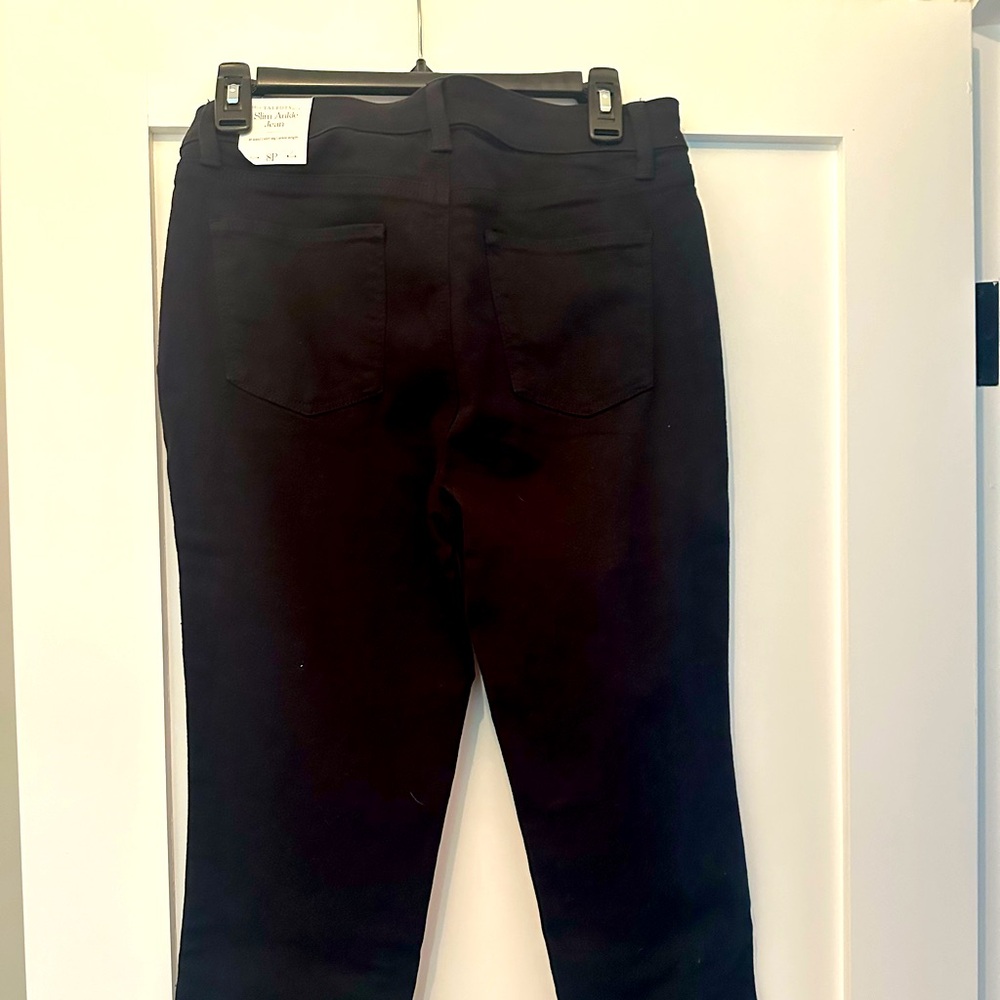 Brand new black Talbot jeans - size 8 petite - never warn - tags still on.